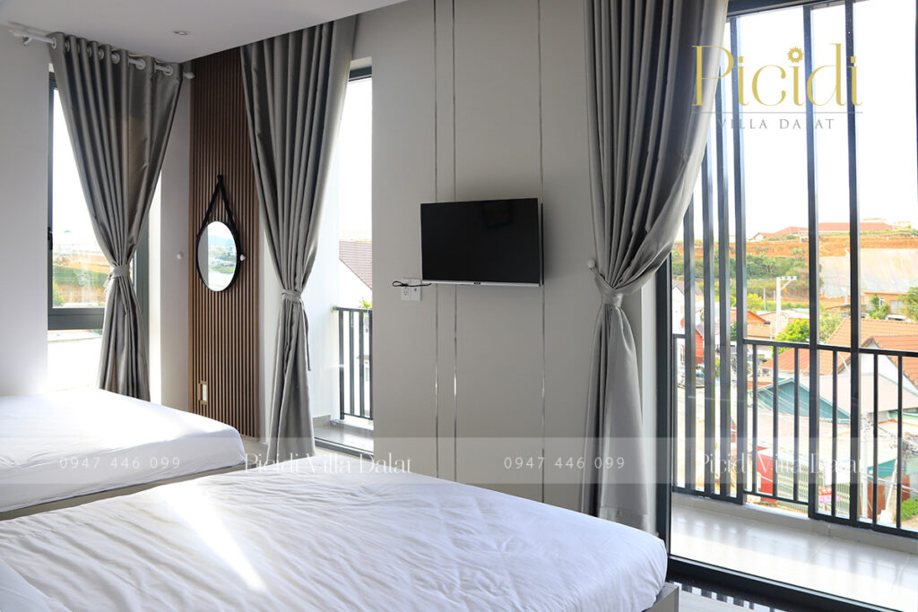 Phòng dã quỳ - 2 giường - Picidi Villa Dalat